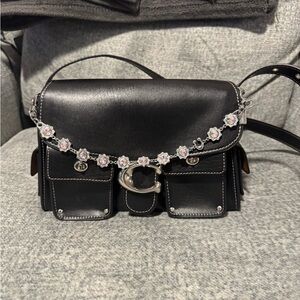 Elegant Black Leather Women's Bag